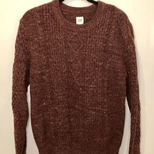 GAP Woven Men's M Cotton/Polyester Sweater Maroon